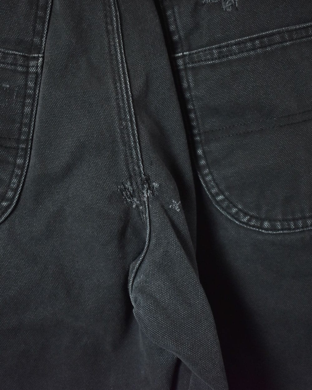 Black Dickies Distressed Double Knee Carpenter Jeans - W34 L31