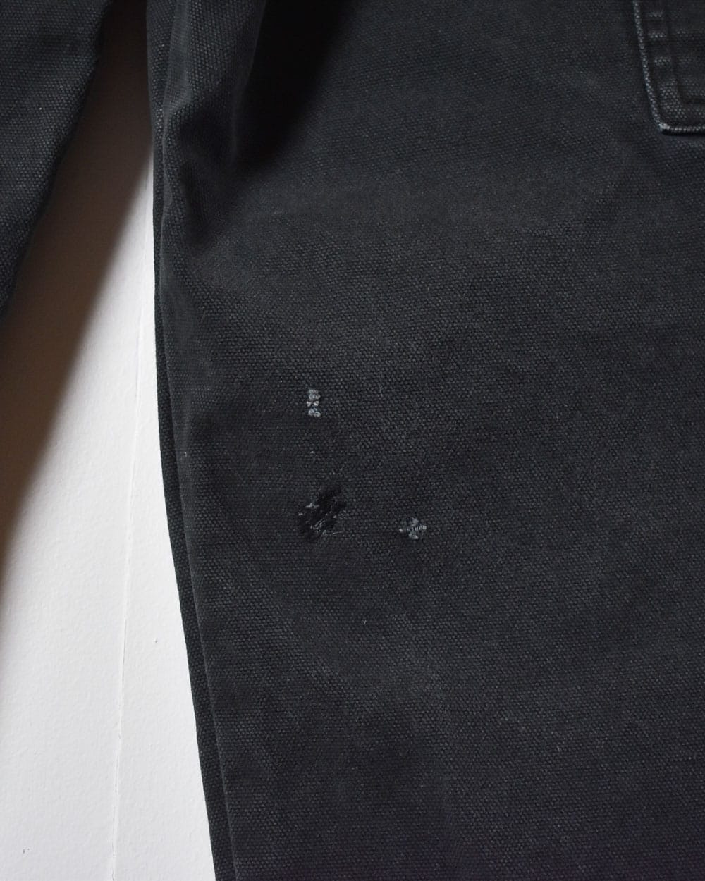 Black Dickies Distressed Double Knee Carpenter Jeans - W34 L31