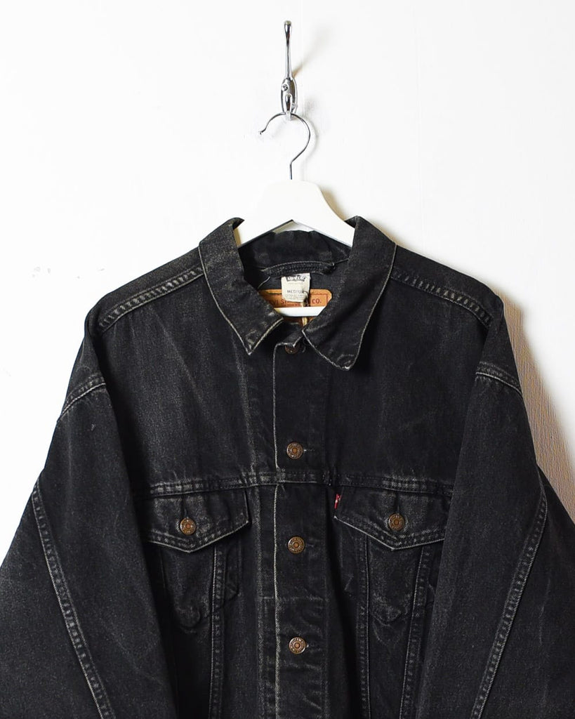 Vintage 90s Black Levi's Denim Jacket - Medium Cotton– Domno Vintage