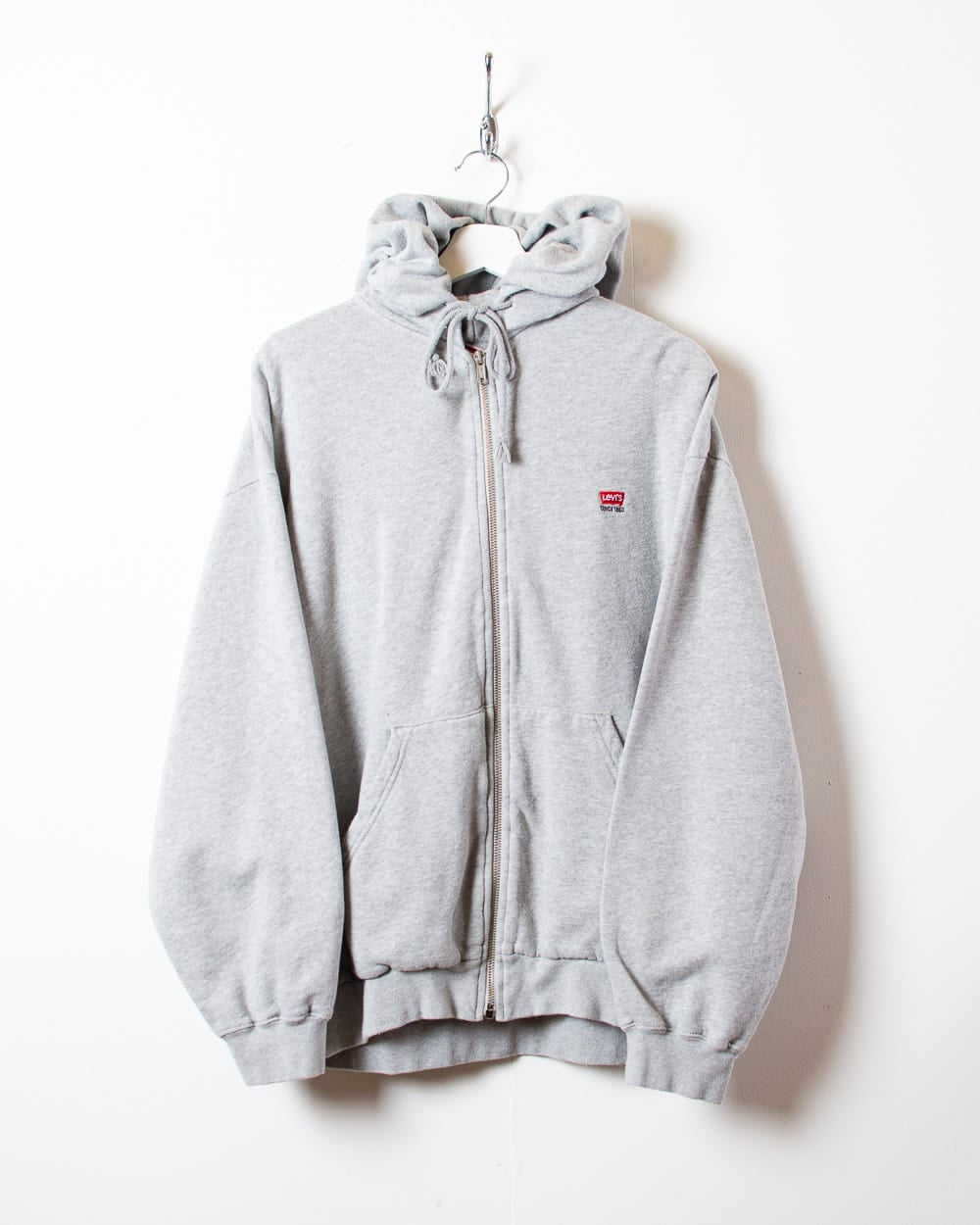 Stone Levi's Zip-Through Hoodie - Large