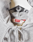 Stone Levi's Zip-Through Hoodie - Large