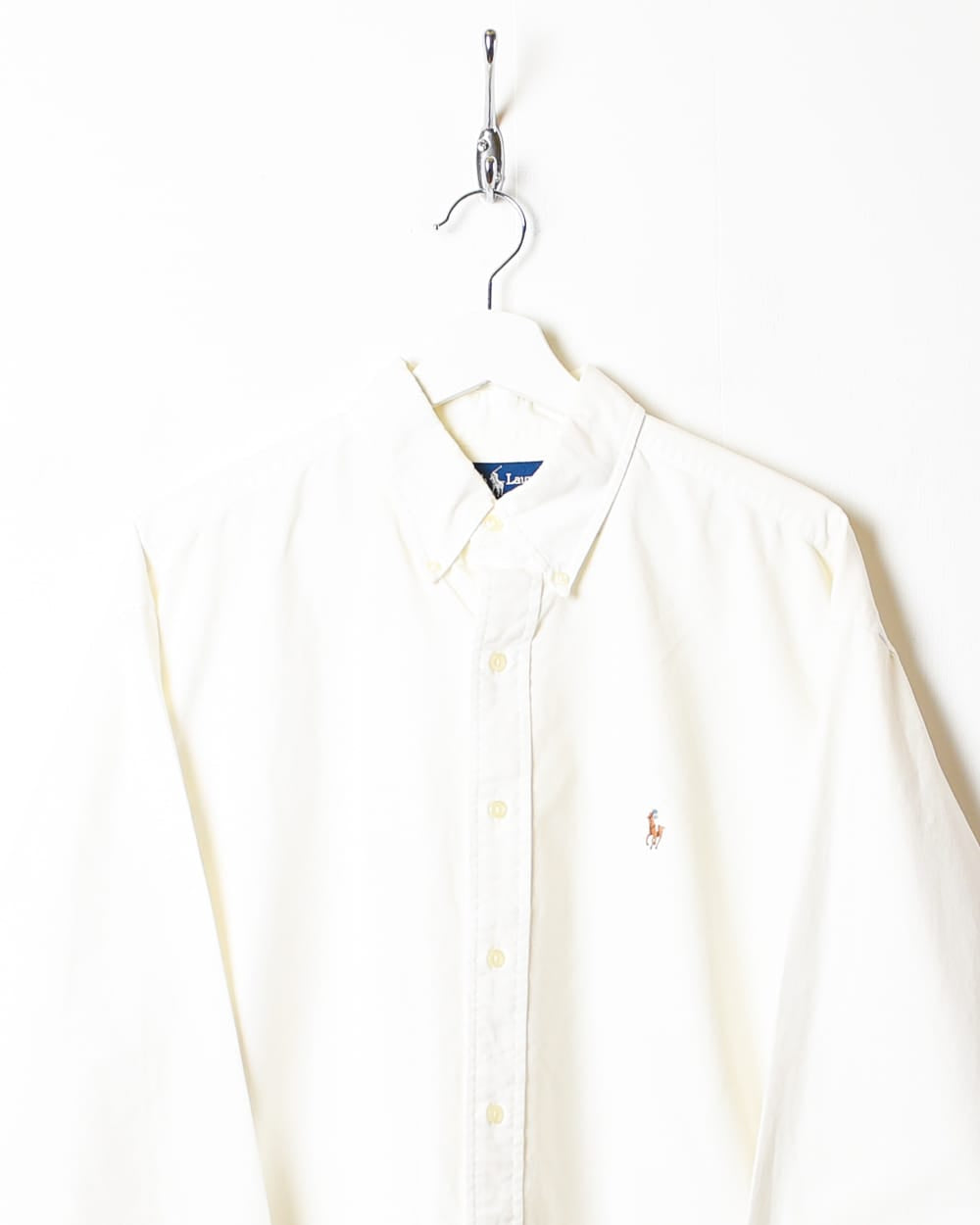 White Polo Ralph Lauren Blake Shirt - Large