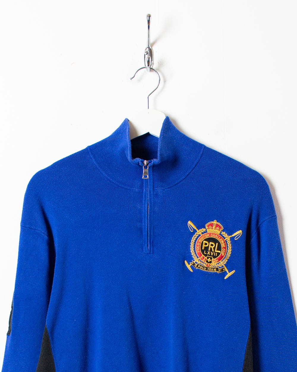 Blue Polo Ralph Lauren Winter Challenge Cup 1/4 Zip Sweatshirt - Small