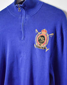 Blue Polo Ralph Lauren Winter Challenge Cup 1/4 Zip Sweatshirt - Small