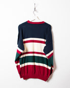 Navy Canda Ocean Liners Knitted Sweatshirt - Large