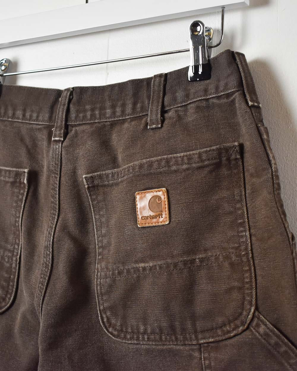 Brown Carhartt Carpenter Denim Shorts - W30 L20