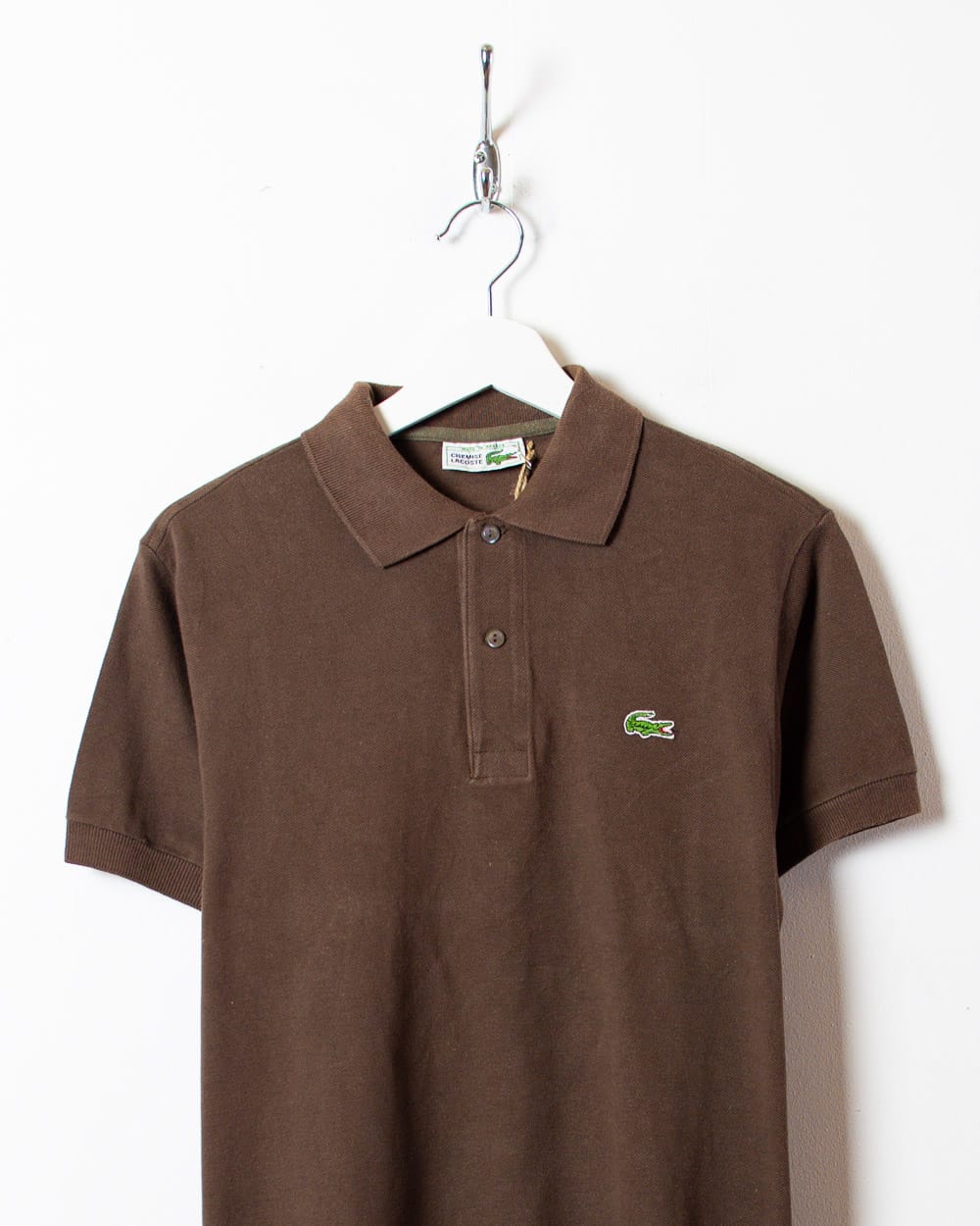Brown Chemise Lacoste Polo Shirt - Medium