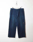 Navy Dickies Double Knee Trousers - W37 L29