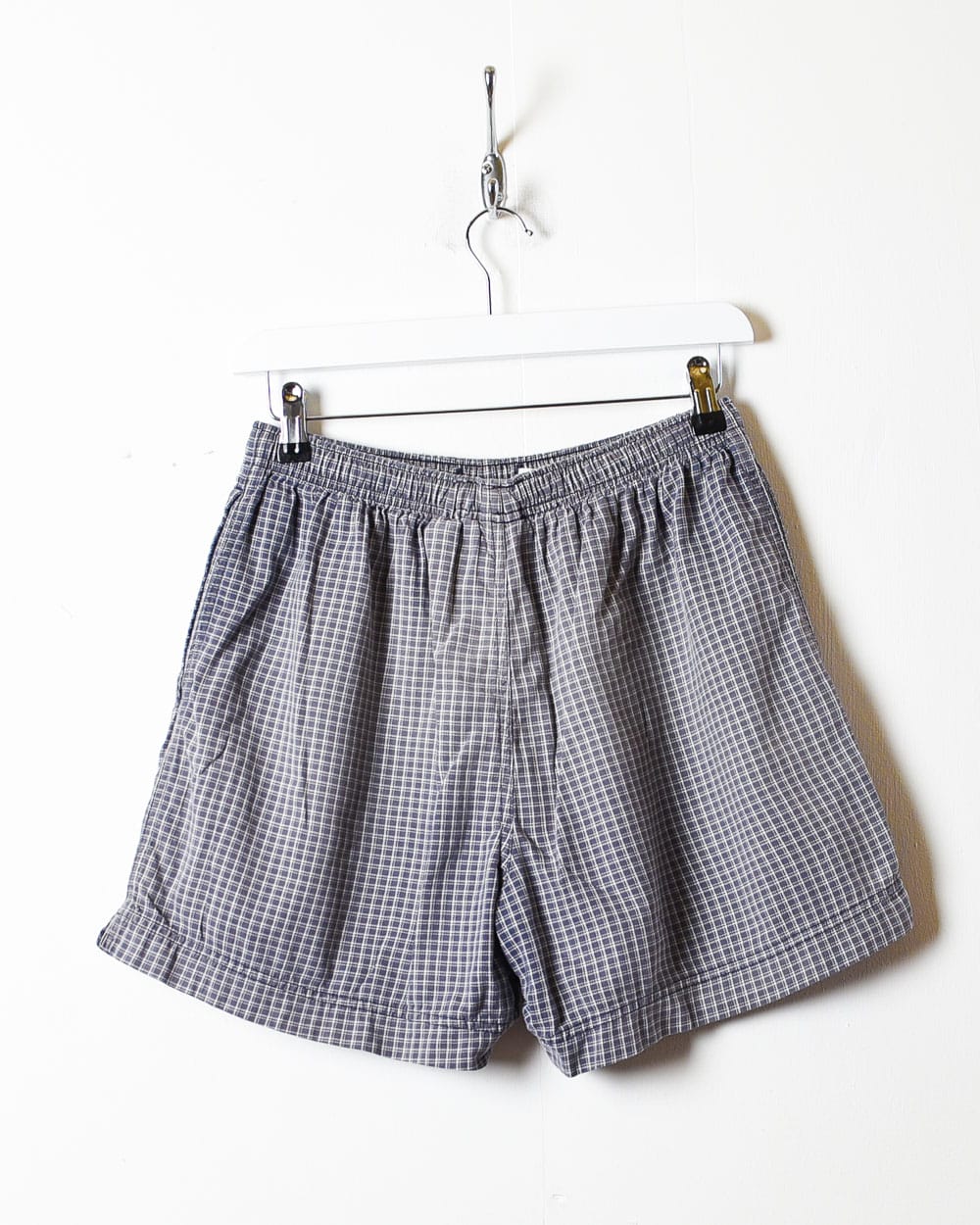 Grey Nike Challenge Court Checked Shorts - Small