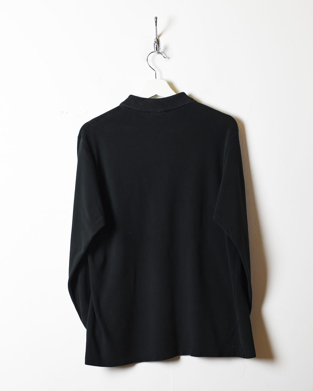 Black Lacoste Long Sleeved Polo Shirt - Small