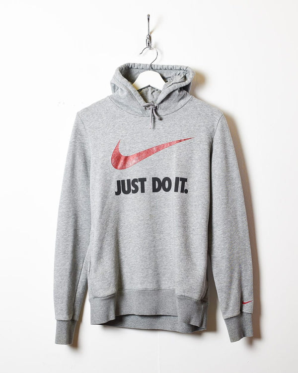 Stone Nike Just Do It Hoodie - Small Women's