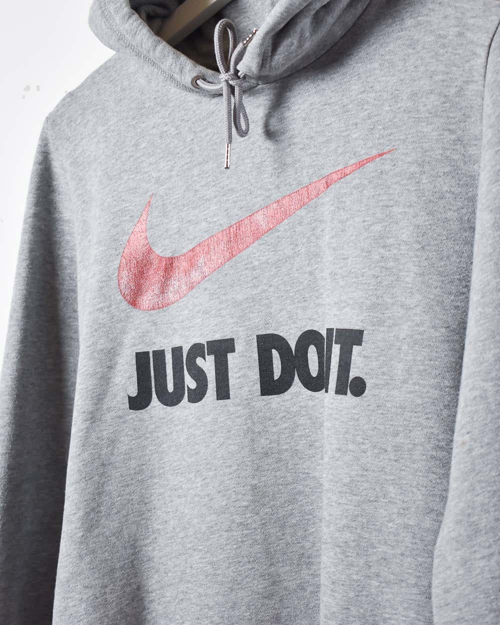 Stone Nike Just Do It Hoodie - Small Women's