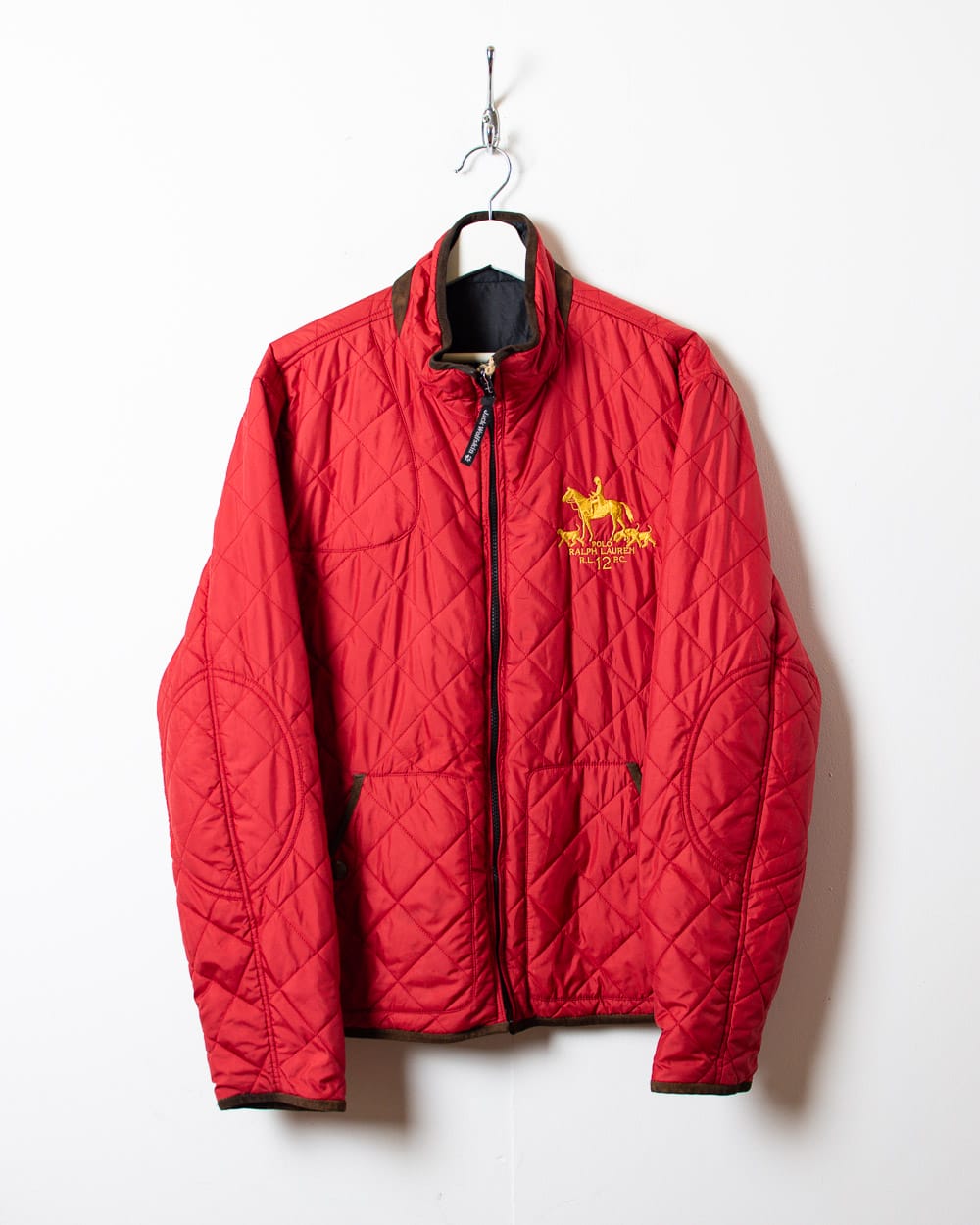 Red Polo Ralph Lauren Reversible Quilted Jacket - Large Women's