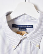 BabyBlue Polo Ralph Lauren Sport Striped Shirt - Medium Women's