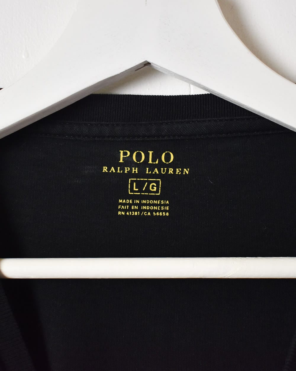 Black Polo Ralph Lauren T-Shirt - Large