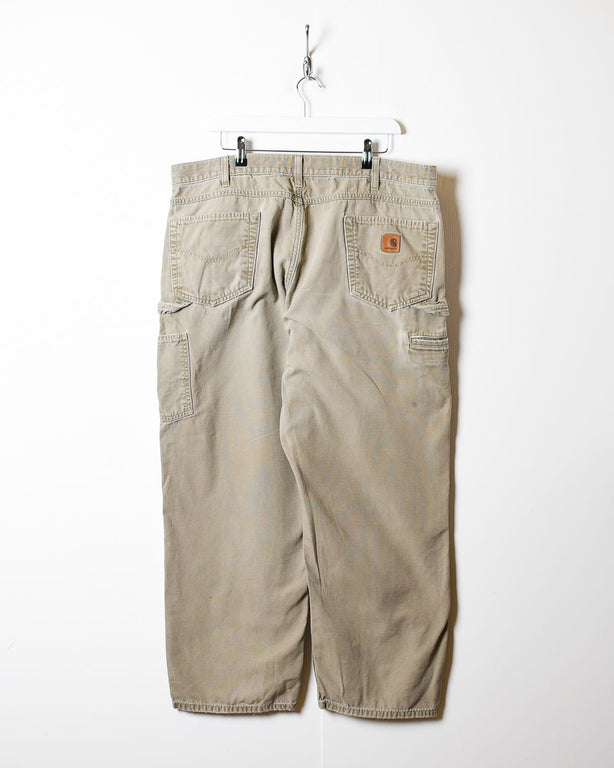 Neutral Carhartt Worn Carpenter Jeans - W40 L30