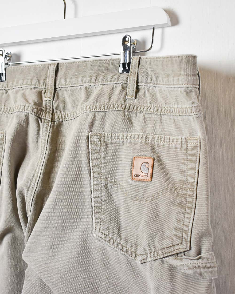 Neutral Carhartt Worn Carpenter Jeans - W40 L30