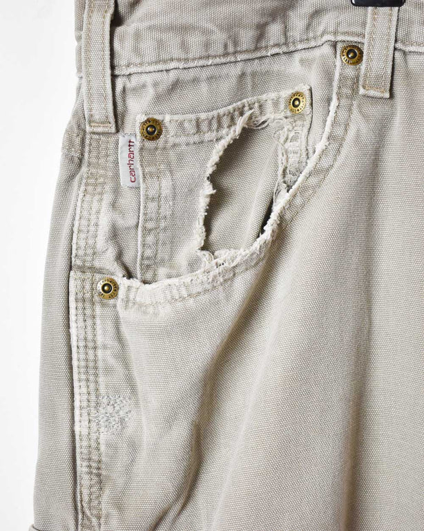 Neutral Carhartt Worn Carpenter Jeans - W40 L30
