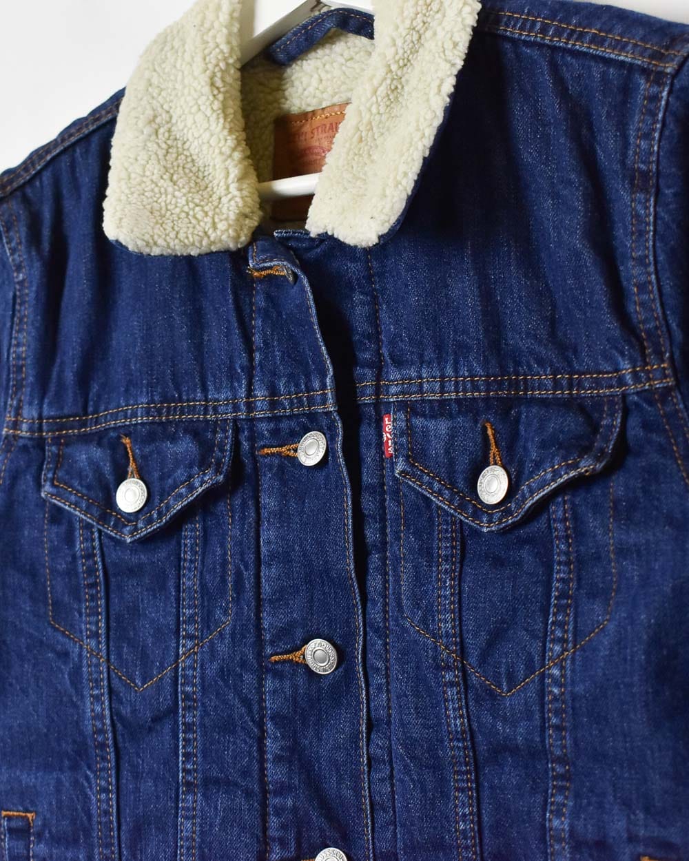 Levis fur lined denim jacket womens best sale