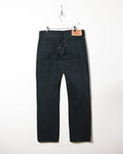 Black Levi's Patched 501 Jeans - W36 L34