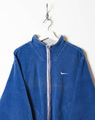 Blue Nike Zip-Through Sweatshirt - Large Women's