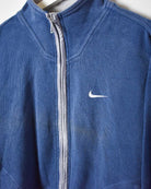 Blue Nike Zip-Through Sweatshirt - Large Women's