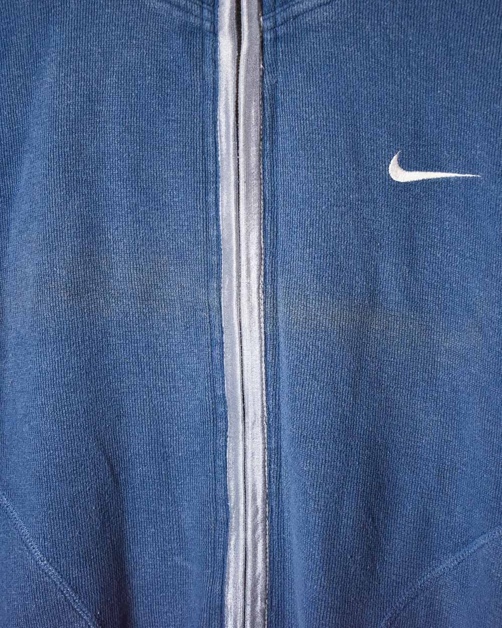 Blue Nike Zip-Through Sweatshirt - Large Women's