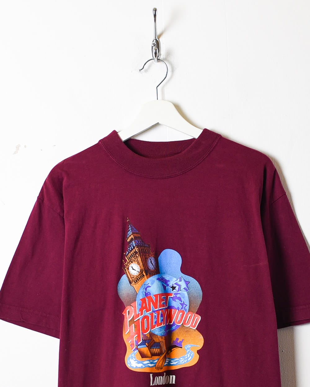 Maroon Planet Hollywood London T-Shirt - Large