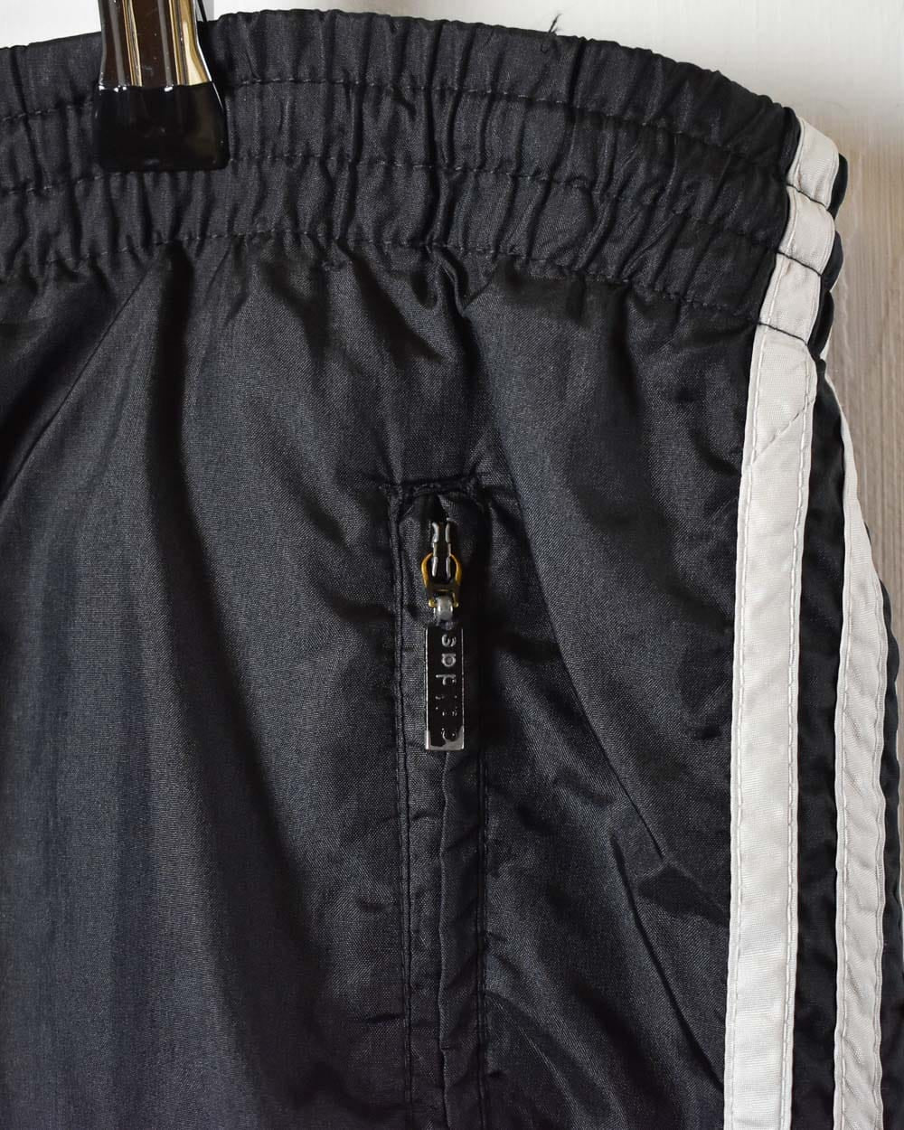 Black Adidas Tracksuit Bottoms - Large