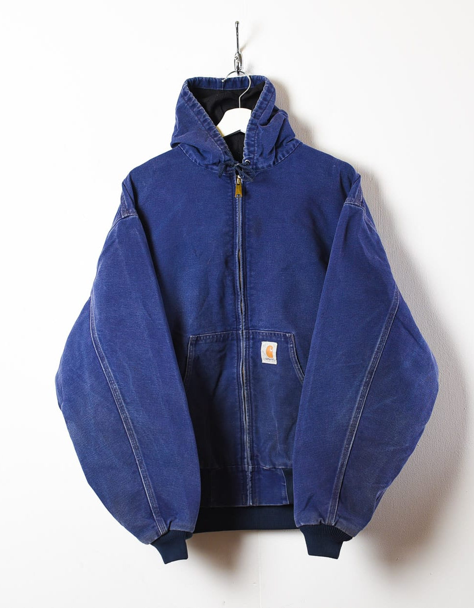 Blue Carhartt Workwear Hooded Jacket - Medium