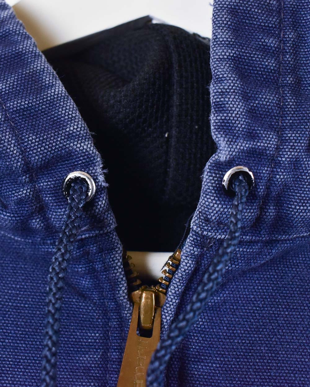Blue Carhartt Workwear Hooded Jacket - Medium
