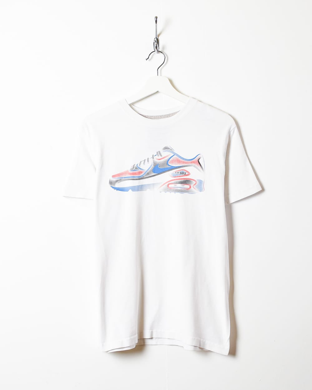 Vintage 00s White Nike Air Max 90 T Shirt Medium Cotton Domno Vintage