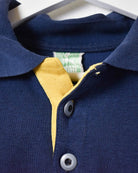 Navy Puma Collared Sweatshirt - Large