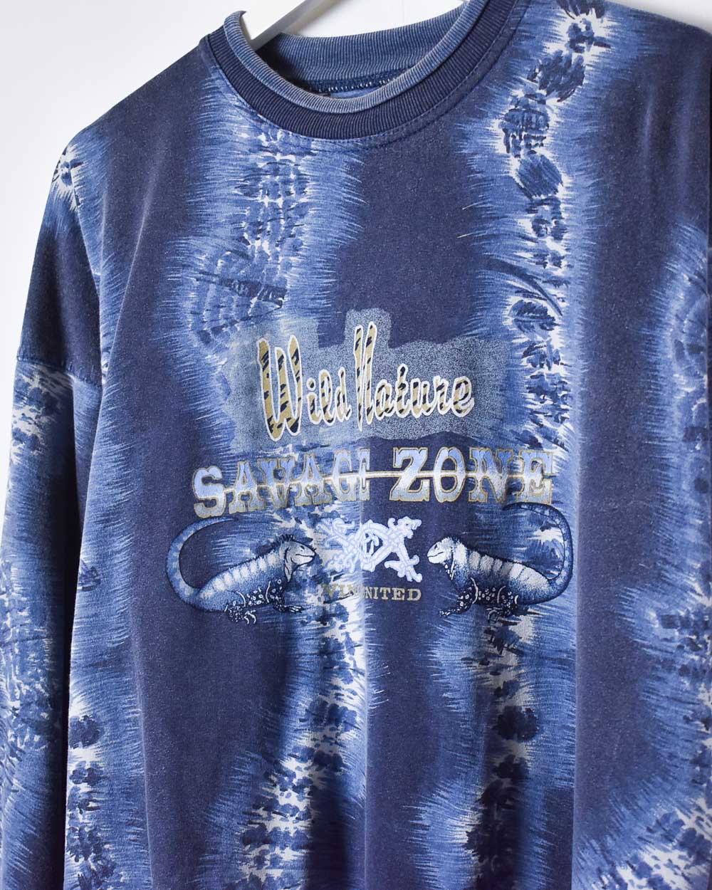 Navy Wild Nature Savage Zone Sweatshirt - Large