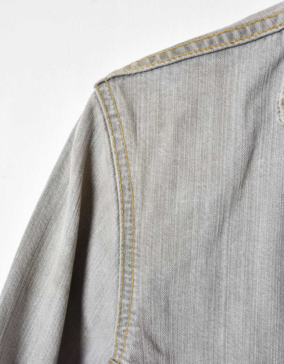Grey Levi's Denim Dress Jacket - Medium Women's