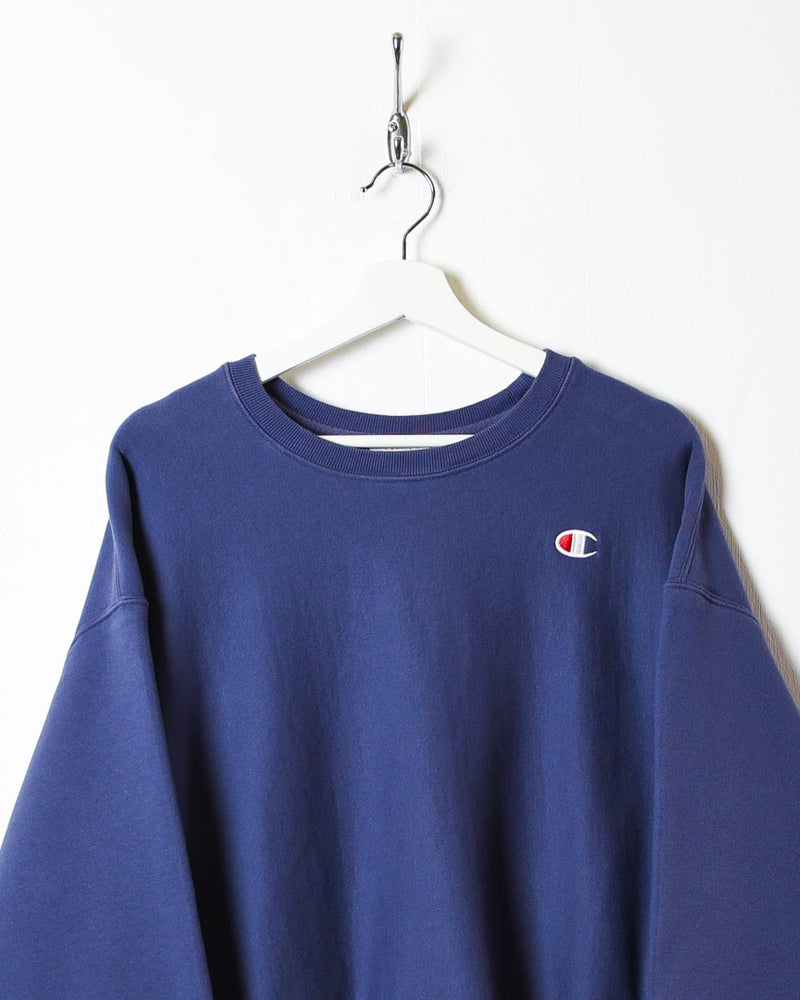 Vintage 10s+ Navy Champion Reverse Weave Sweatshirt - X-Large