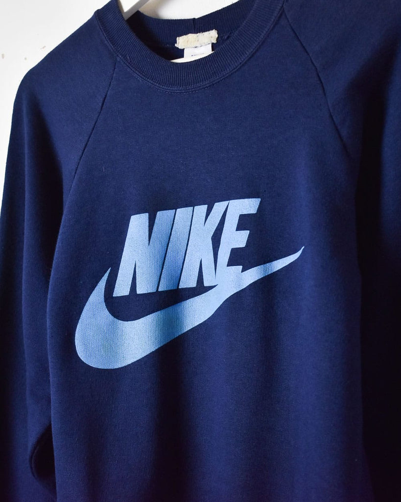 Vintage 70s Navy Nike 70s Sweatshirt - Small Cotton– Domno