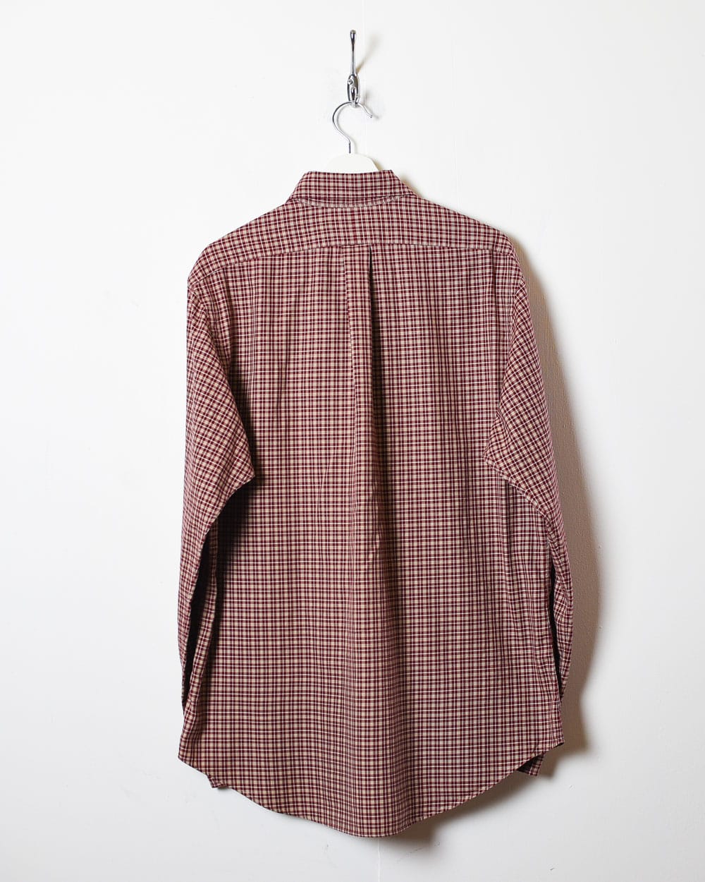 Maroon Polo Ralph Lauren Checked Shirt - Large
