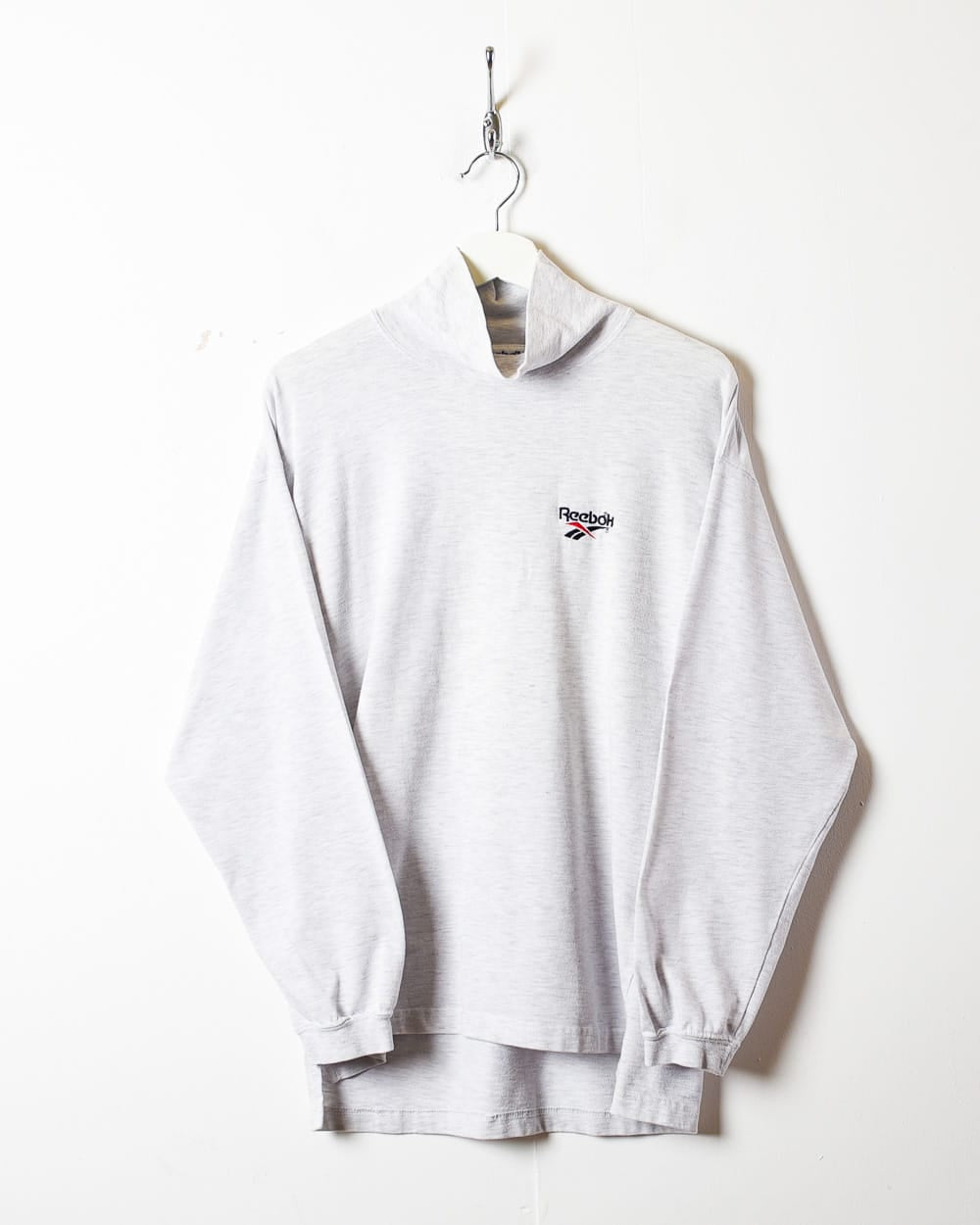 Stone Reebok Turtle Neck Long Sleeved T-Shirt - Medium