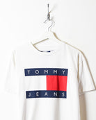 White Tommy Hilfiger Jeans T-Shirt - Small