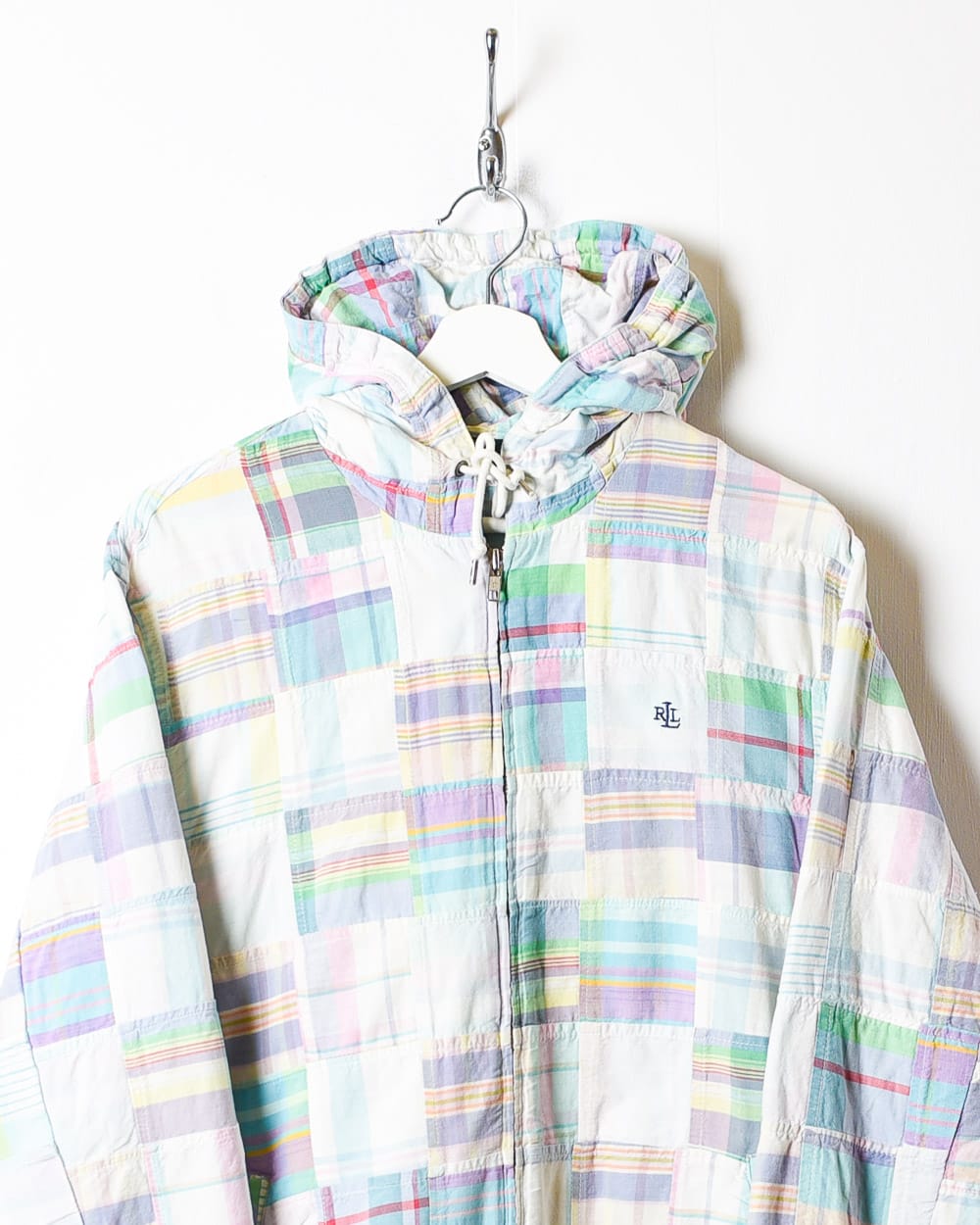 Multicolour Polo Ralph Lauren Check Patchwork Zip-Through Hooded Jacket - Medium