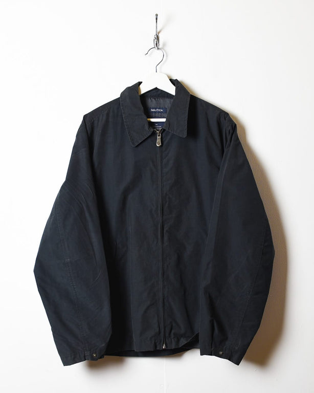 Black Nautica Harrington Jacket - Medium