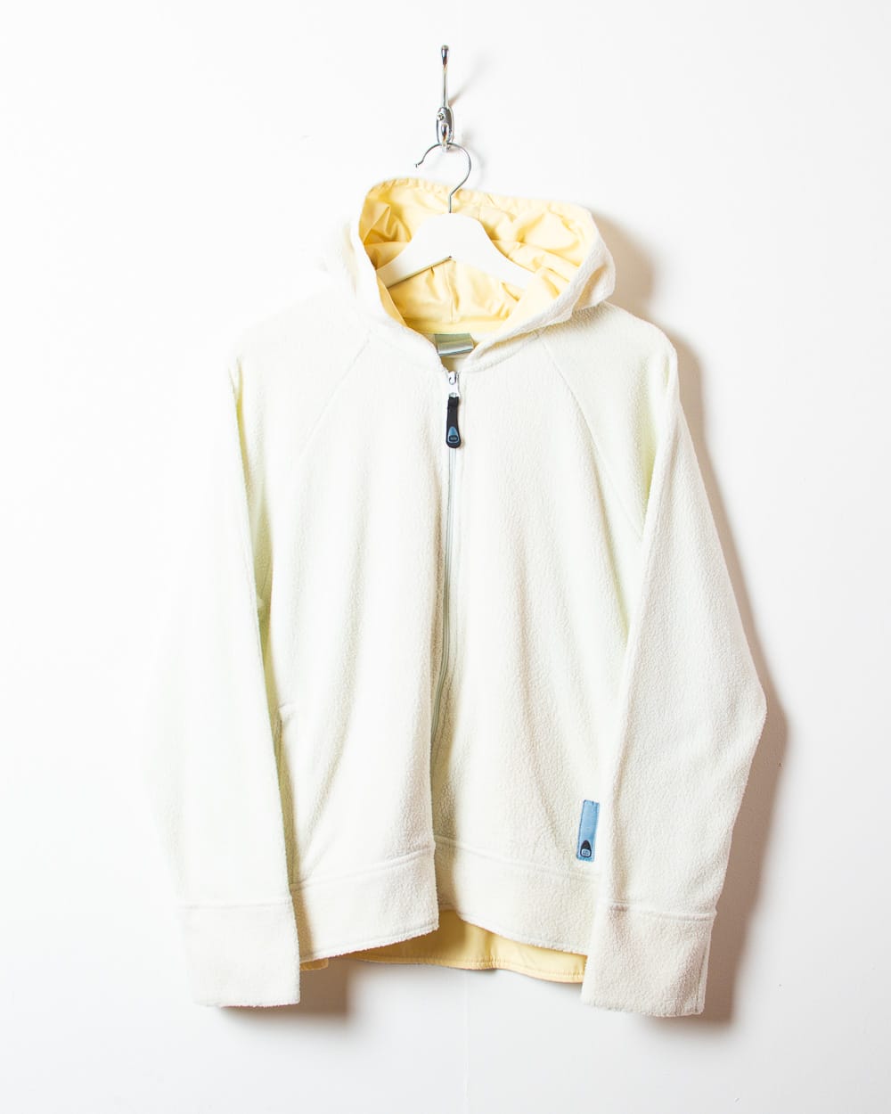 Neutral Nike Zip-Through Fleece Hoodie - Medium Women's