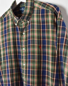 Blue Polo Ralph Lauren Blake Flannel Shirt - Large