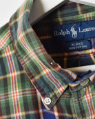 Blue Polo Ralph Lauren Blake Flannel Shirt - Large