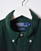 Green Polo Ralph Lauren Corduroy Shirt - Medium
