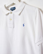 White Polo Ralph Lauren Polo Shirt - Large Women's