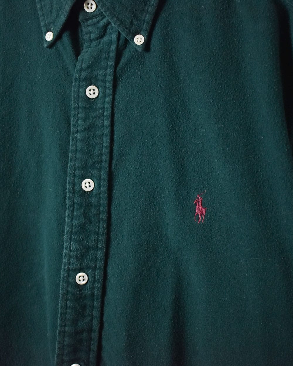 Green Polo Ralph Lauren Reverse Weave Short Sleeved Shirt - Large