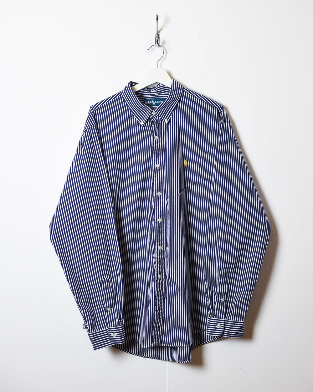 Navy Polo Ralph Lauren Striped Shirt - XX-Large