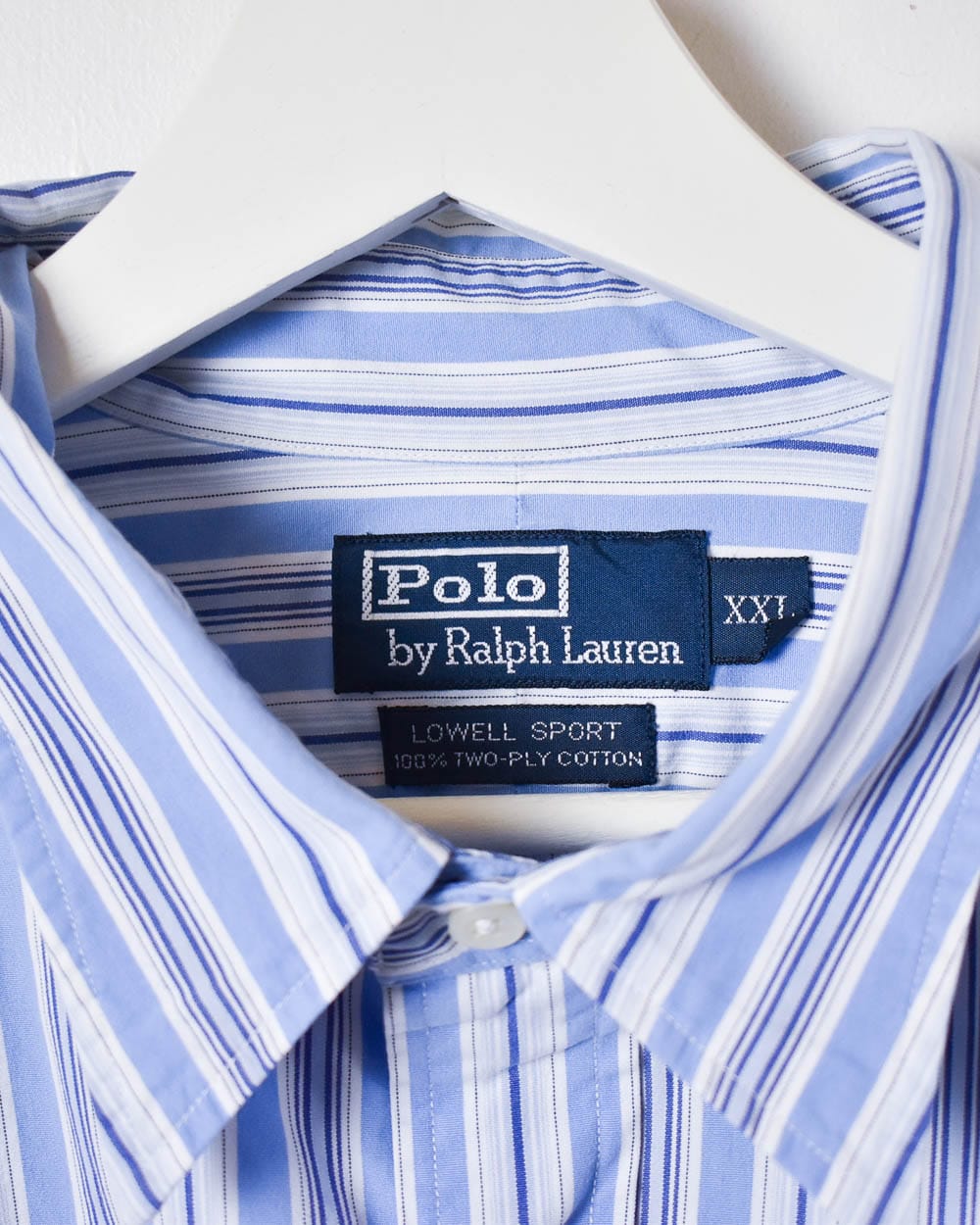 BabyBlue Polo Ralph Lauren Striped Shirt - XX-Large